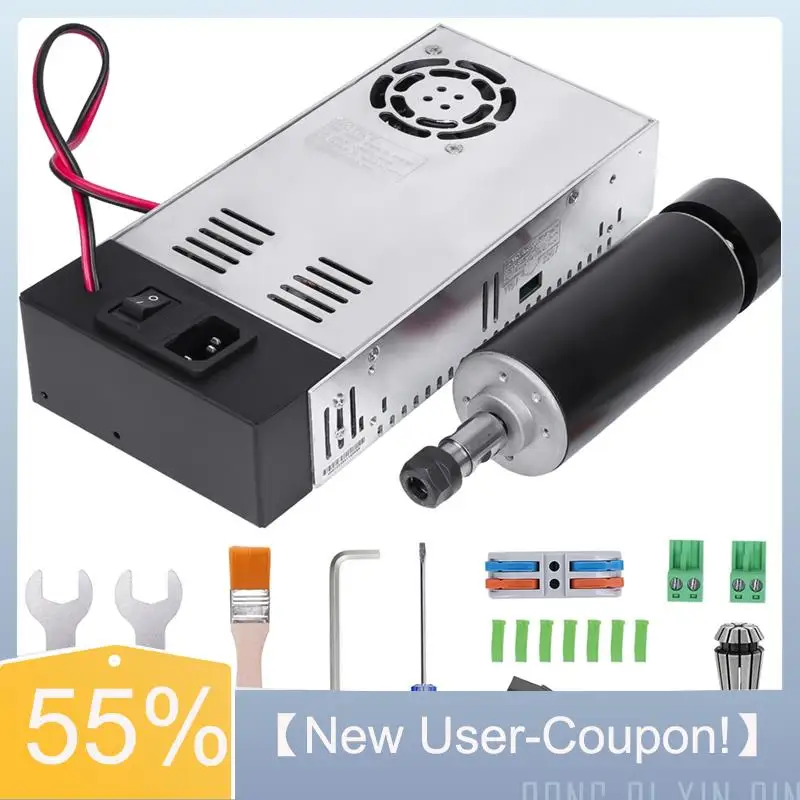 

Специальное предложение: Комплект высокоскоростного шпиндельного двигателя 48В DC 500Вт 12000 об/мин для модификации гравировального станка с ЧПУ, аксессуары для источника питания