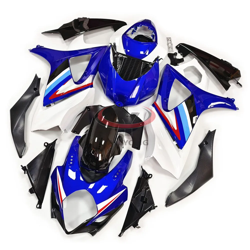 

Blue-black Stripe Print Full Fairing Kit Customize Fit GSXR 1000 07-08 Injection Bodywork ABS Cowling for GSXR1000 2007-2008