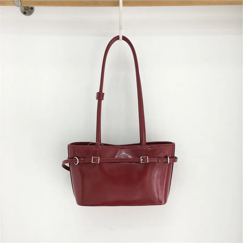 

Модная сумка на пояс в стиле ретро, сумка-тоут на одно плечо, женская пригородная сумка, сумка из искусственной кожи, стильная женская сумка