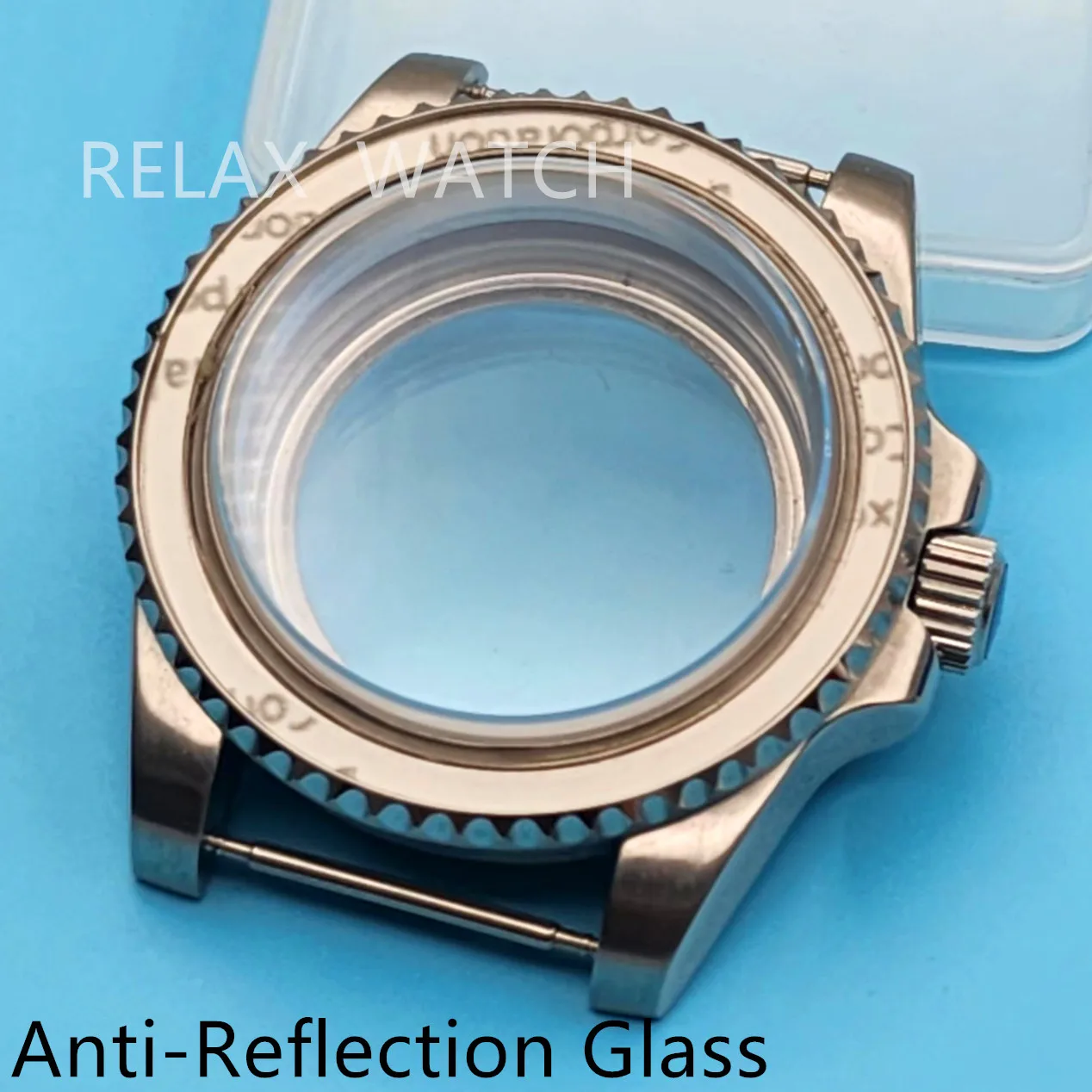 

40mm Ar Glass Stainless Steel Watch Case Fits Nh35 NH36 Miyota8215 Eta2824 DG2813 Automatic Movement