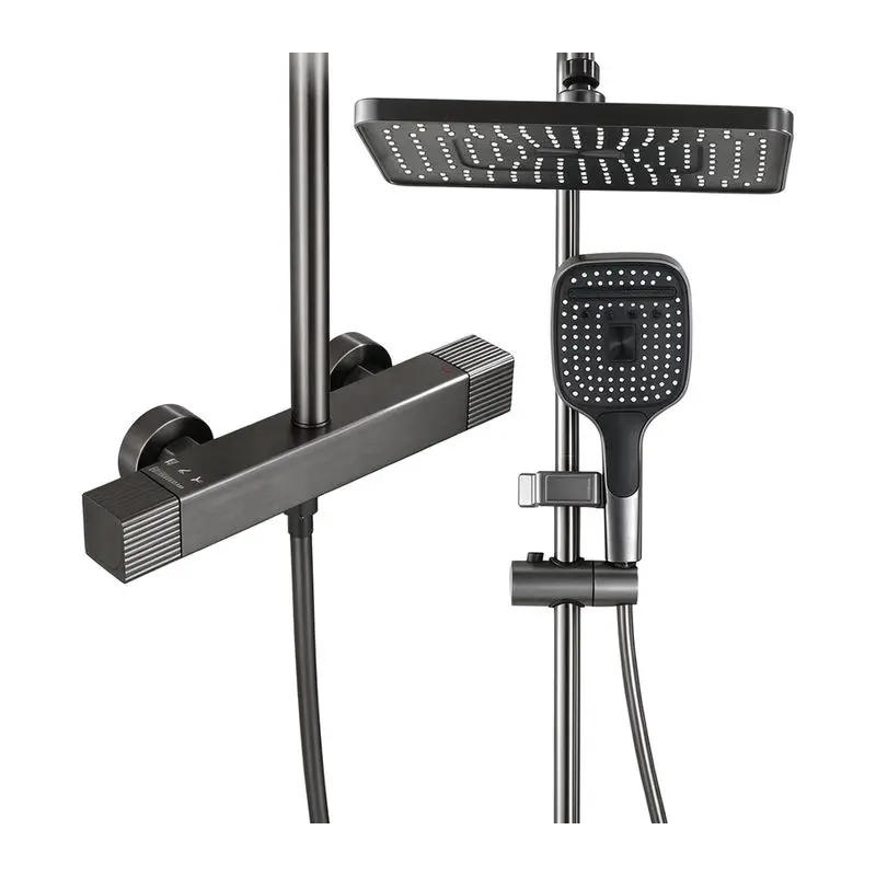 Shower Set, Knob Adjustment, Pressurized Nozzle, Various Water Outlet Modes, Household Bathroom Bath Full Set