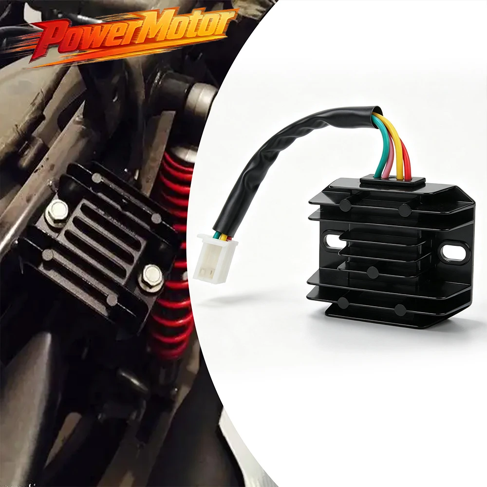 Motorrad 4-Draht 4-Pin 12V Spannungsregler Gleichrichter für 150-250CC Gy6 50 150cc Roller Moped ATV Zubehör