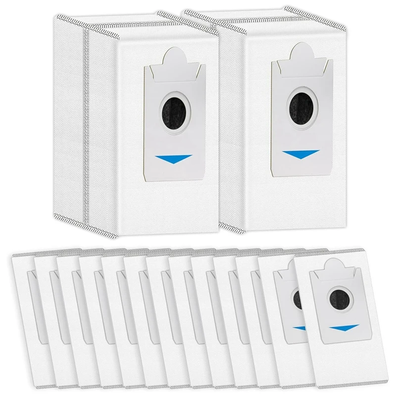 Sacs à poussière de rechange pour ECOVACS DEEBOT T30S/X2 Omni/X2 Pro/X2/ X5, couche filtrante à charbon actif pour aspirateur robot Omni