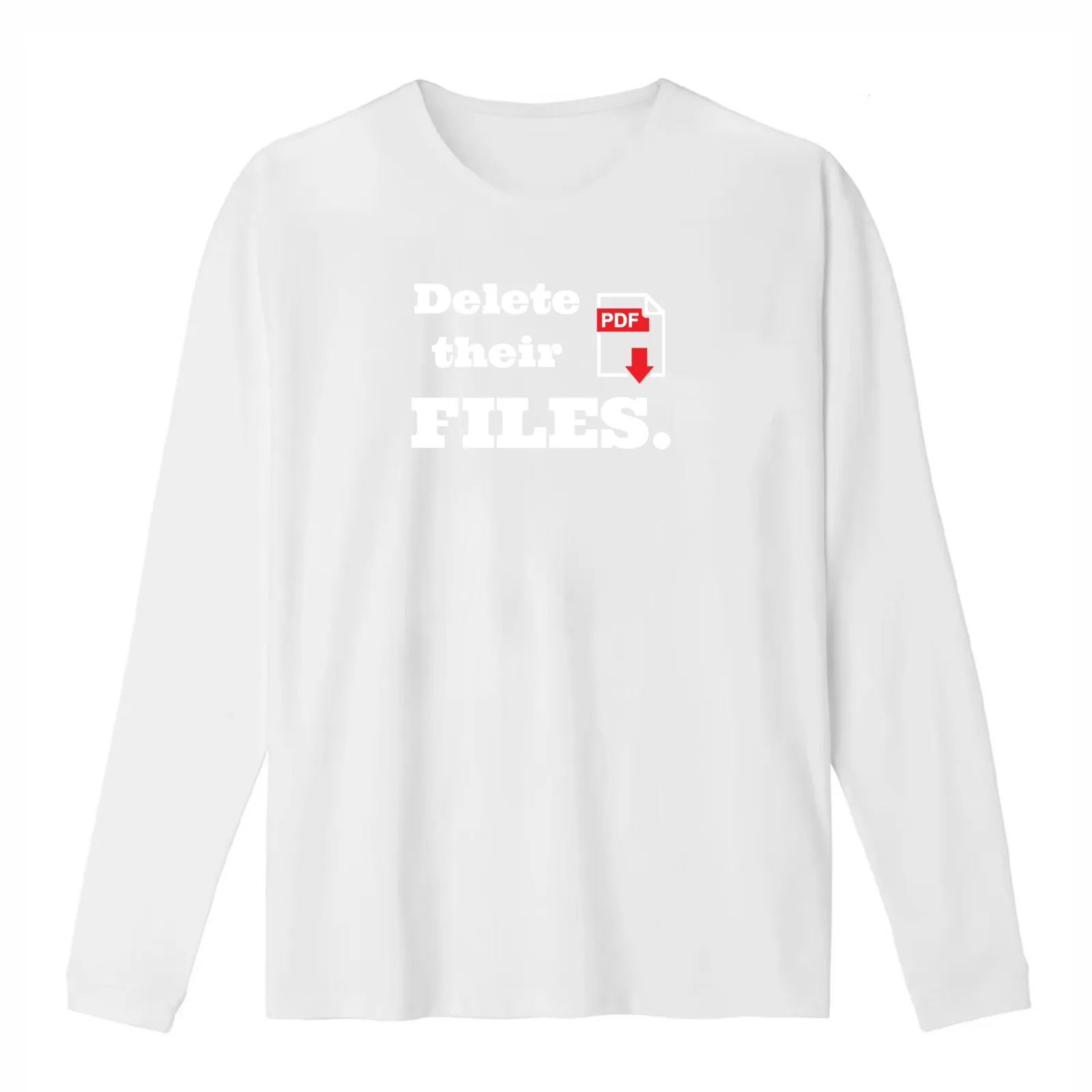 Delete their files T-Shirt Summer Casual Cotton Tee Oversized Streetwear Tops Vintage Graphic Print Loose Fit Short Sleeve