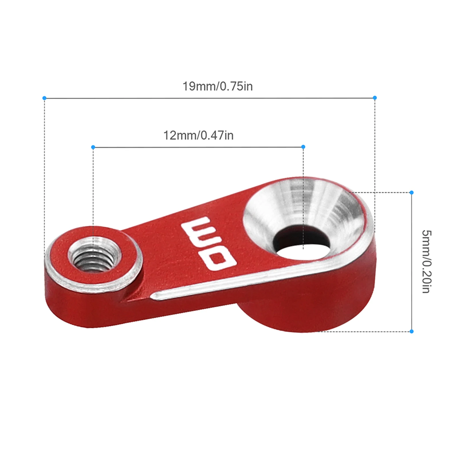 25T الأسنان سيرفو القرن ذراع التوجيه سيرفو القرن استبدال تمديد القرن ل 1/18 TRX4M RC الزاحف ل TRX4M RC الزاحف