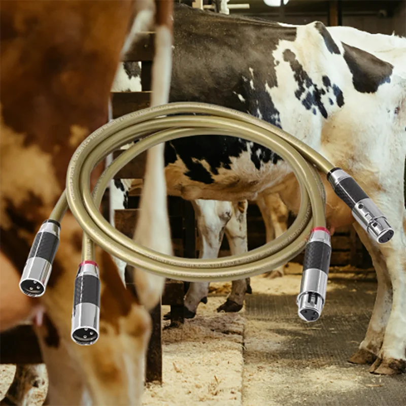 

Premium XLR Interconnect - 5-Core Pure OCC, Gold-Plated Dual Male-Female Cable​