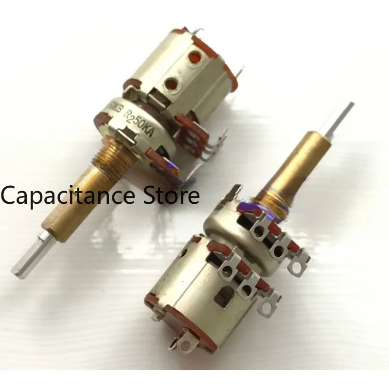 

5PCS 16 type dual axis adjustable rotary potentiometer with switch A50K/B50K bent foot