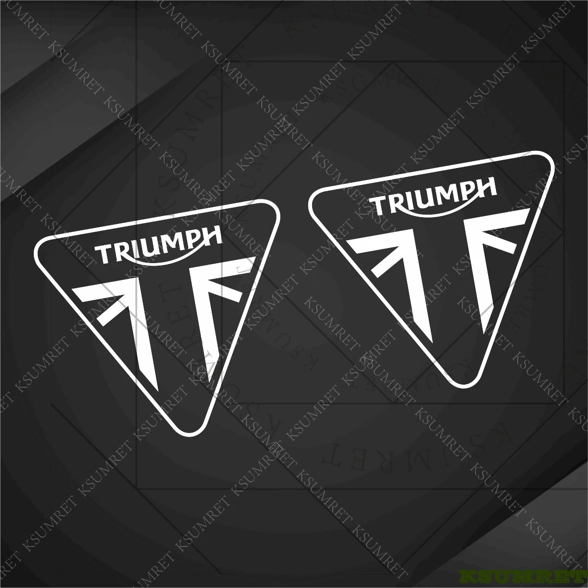 Per Triumph Adesivo Logo Decalcomania moto Serbatoio Emblema Scrambler Bobber TWIN