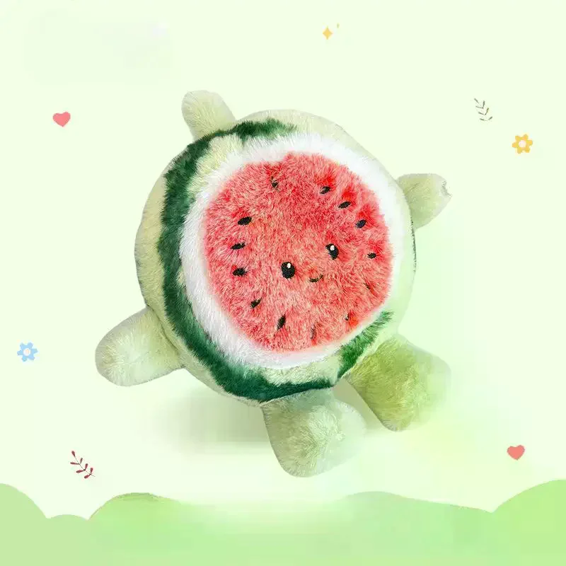 Cartoon Anime Plush Toy Cute Simulated Watermelon Stuffed Doll Toy For Kids Friends Birthday Gift