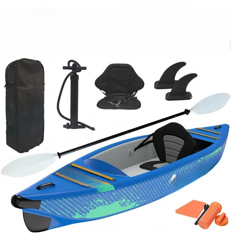 Custom kayak inflatable  fishing  luya  hovercraft kayak hard  double rubber