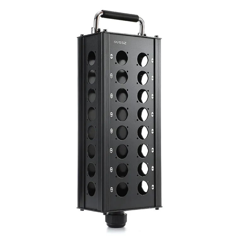 Wall Audio Junction Box 2-10 Way XLR/6.35mm Jack Female to Male for Studio Recording 86 Wall Panel