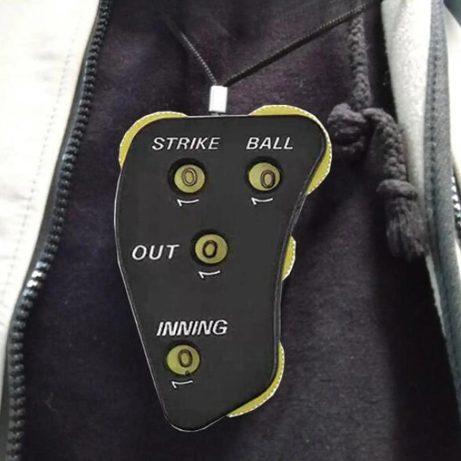 Baseball Umpire Clicker 4 ruedas Equipo fácil de leer Indicador de árbitro