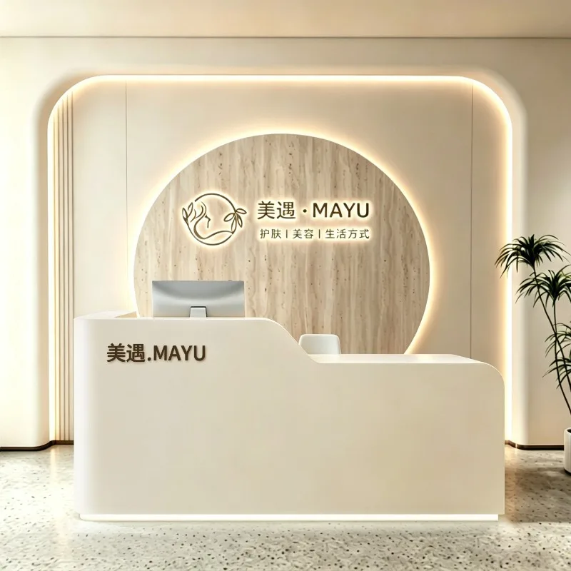 Beauty Salon Reception Desks Luxury Bar Modern Shop Hotel Restaurant Display Reception Desks Design Mostrador Trendy Furniture