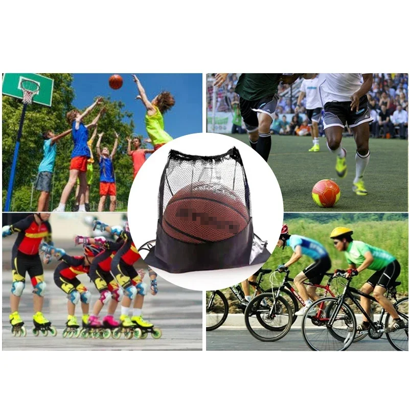 Sport Cover Mesh Bag Portable Football Storage Backpack Outdoor Basketball Volleyball Marathon Multifunctional Storage Bags