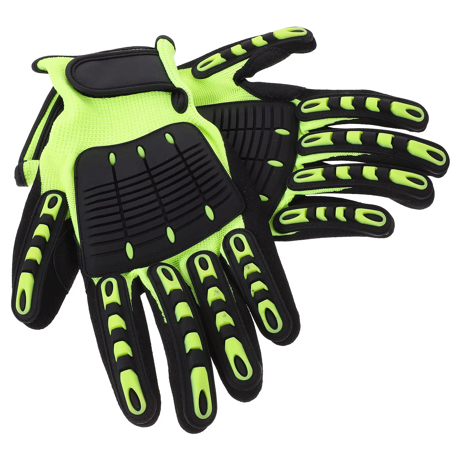 

1Pair Protective Heavy Duty Work Gloves Anti-Slip Cut-Resistant Safety Gloves for Gardening Assembly Construction Outdoor Use