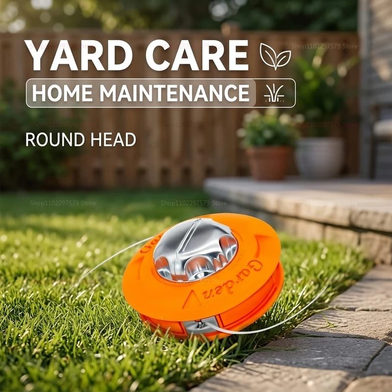 Universal Fit String Trimmer Replacement Bump Head Automatic Grass Trimmer Head for Gas Garden Brush Cutter Yard Maintenance