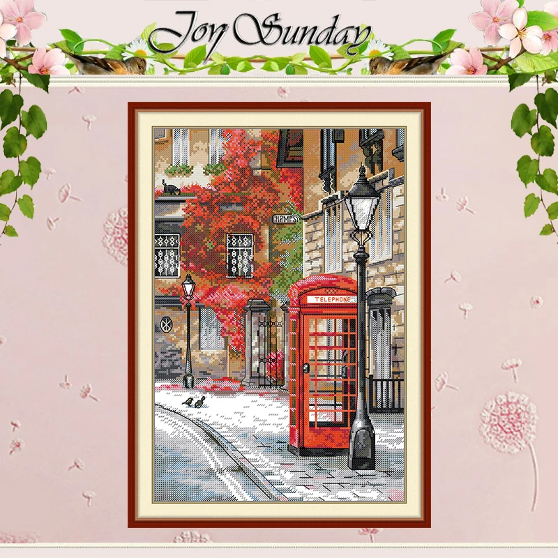 

Quiet Alleyway Patterns Counted Cross Stitch Set DIY 11CT 14CT 16CT HD Stamped DMC Cross-stitch Kit Embroidery Needlework