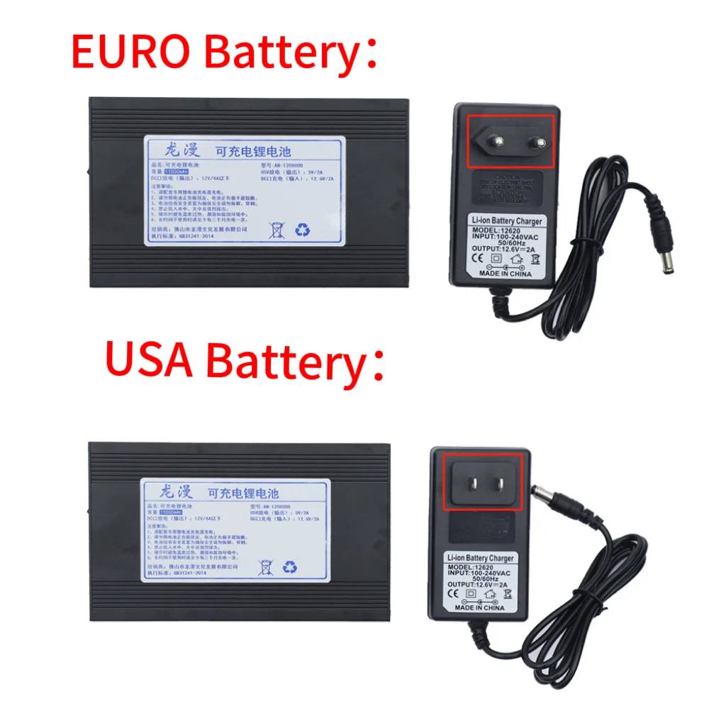 SAYGO wiederaufladbarer Lipo-Akku für Kostüm-Maskottchen, 12 V, ohne USB-Maskottchen-Zubehör