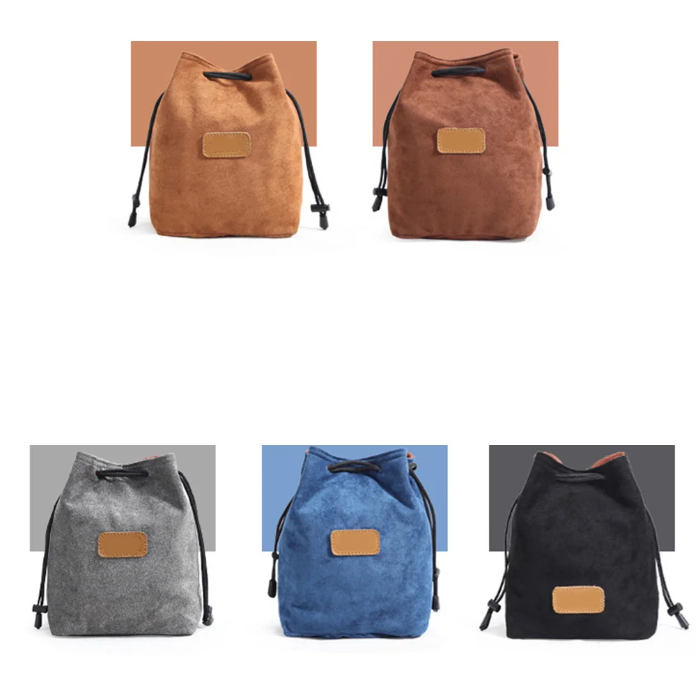 

1Pcs Camera Inner Case Durable Material Square Shape Size L Khaki Portable Safe Storage for Camera and Accessories