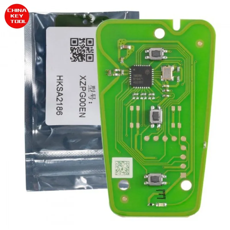 1 قطعة XHORSE XZPG00EN لوحة دارات مطبوعة خاصة حصريًا لبيجو 4A KeylessGo مفتاح ذكي مع مفتاح قذيفة مع شعار الإصدار العالمي