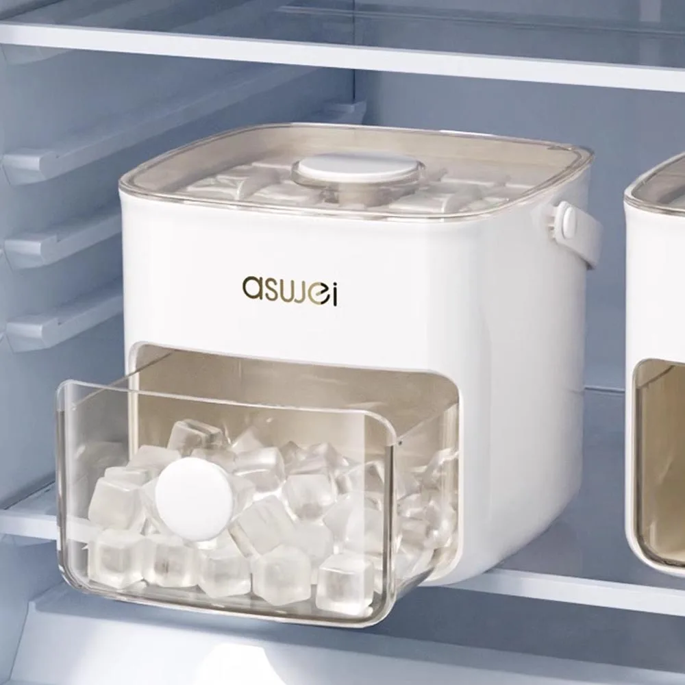 48 شبكة قالب مكعبات ثلج متعدد الوظائف صانع ثلج ذو سعة كبيرة مع بلمسة واحدة لإطلاق صندوق الثلج المحمول بسهولة