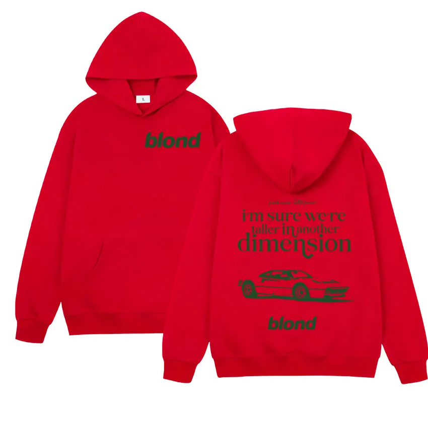 مغني الراب فرانك ألبوم جديد طباعة هوديي الرجال النساء الهيب هوب الأشقر طويلة الأكمام البلوز موضة المحيط المتضخم هوديس الشارع الشهير #5