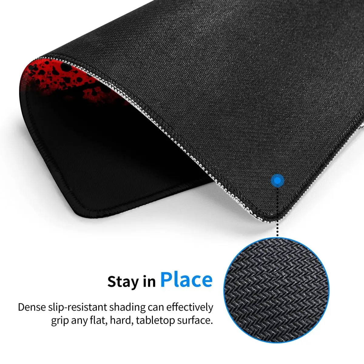 Custom Funny Deadpool Mouse Pad Non-Slip Rubber Mousepad with Durable Stitched Edges for Gaming Computer PC Mouse Mat