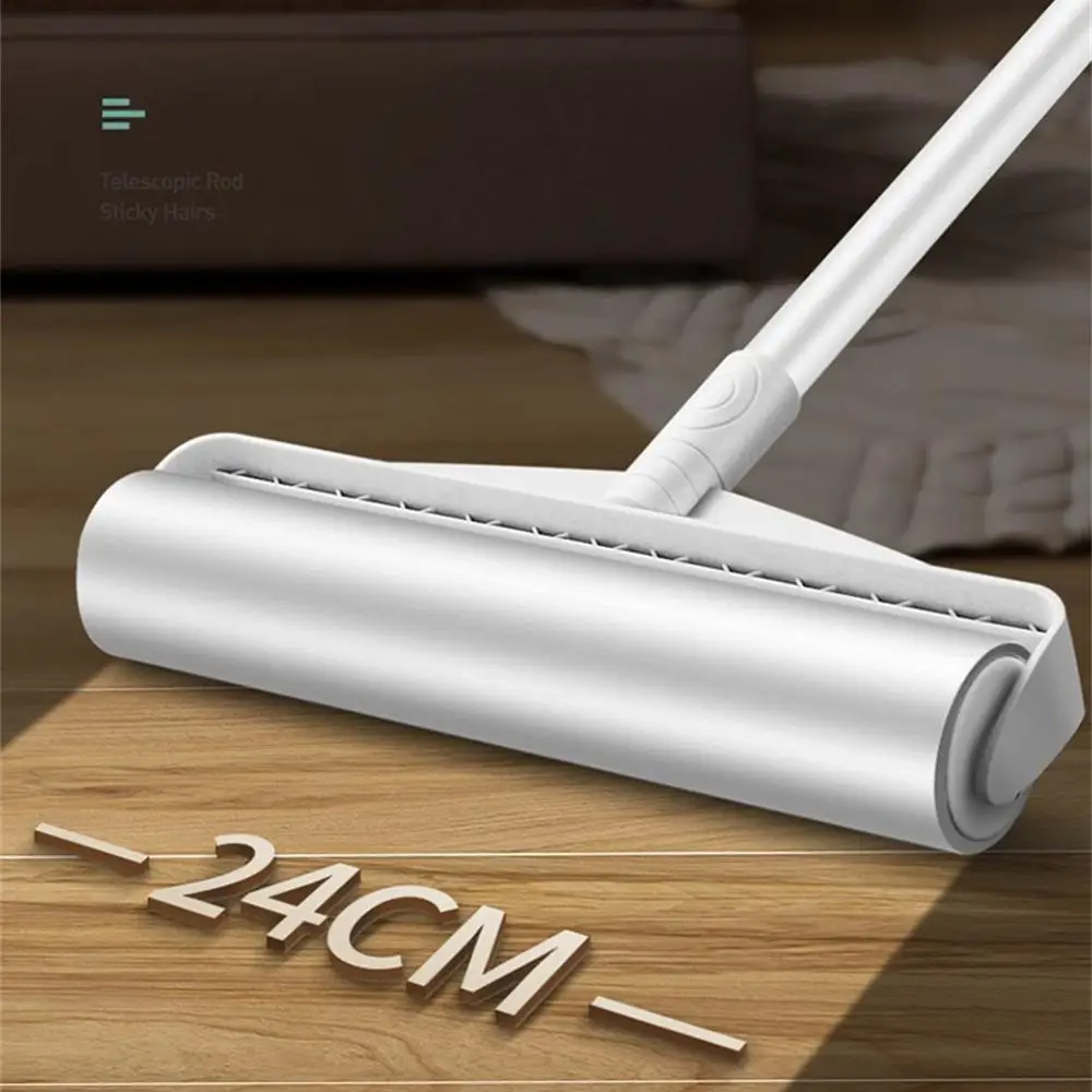 Sticky Roller No Glue Residue Long Handle Sticky Hair Diagonal Tear Design Width 24cm Sticker Telescopic Sticky Hair