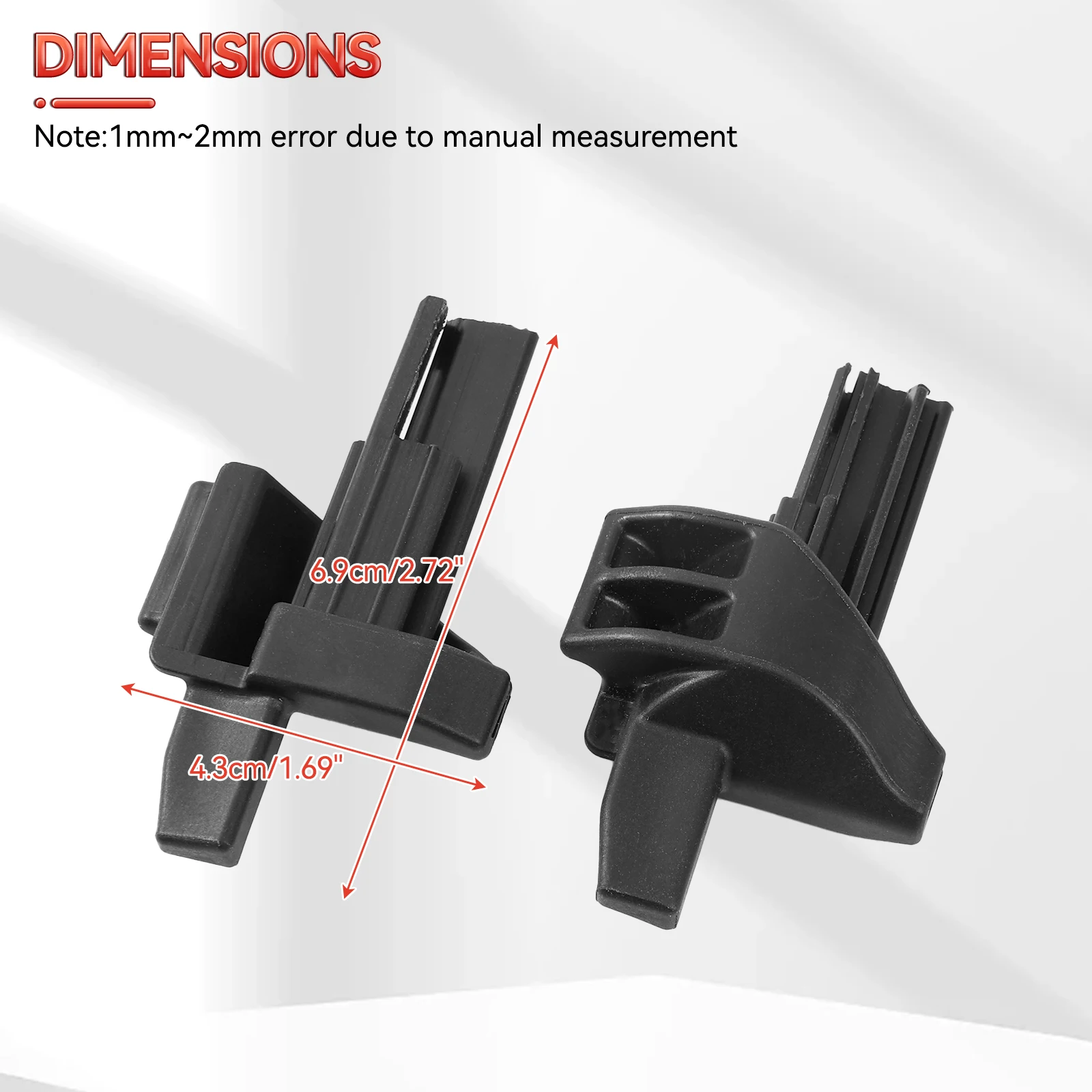 Clip De Retenue Intérieur Voiture Mercedes W169 W245 - A1697270014 Couvercle Carte Porte Plastique Noir