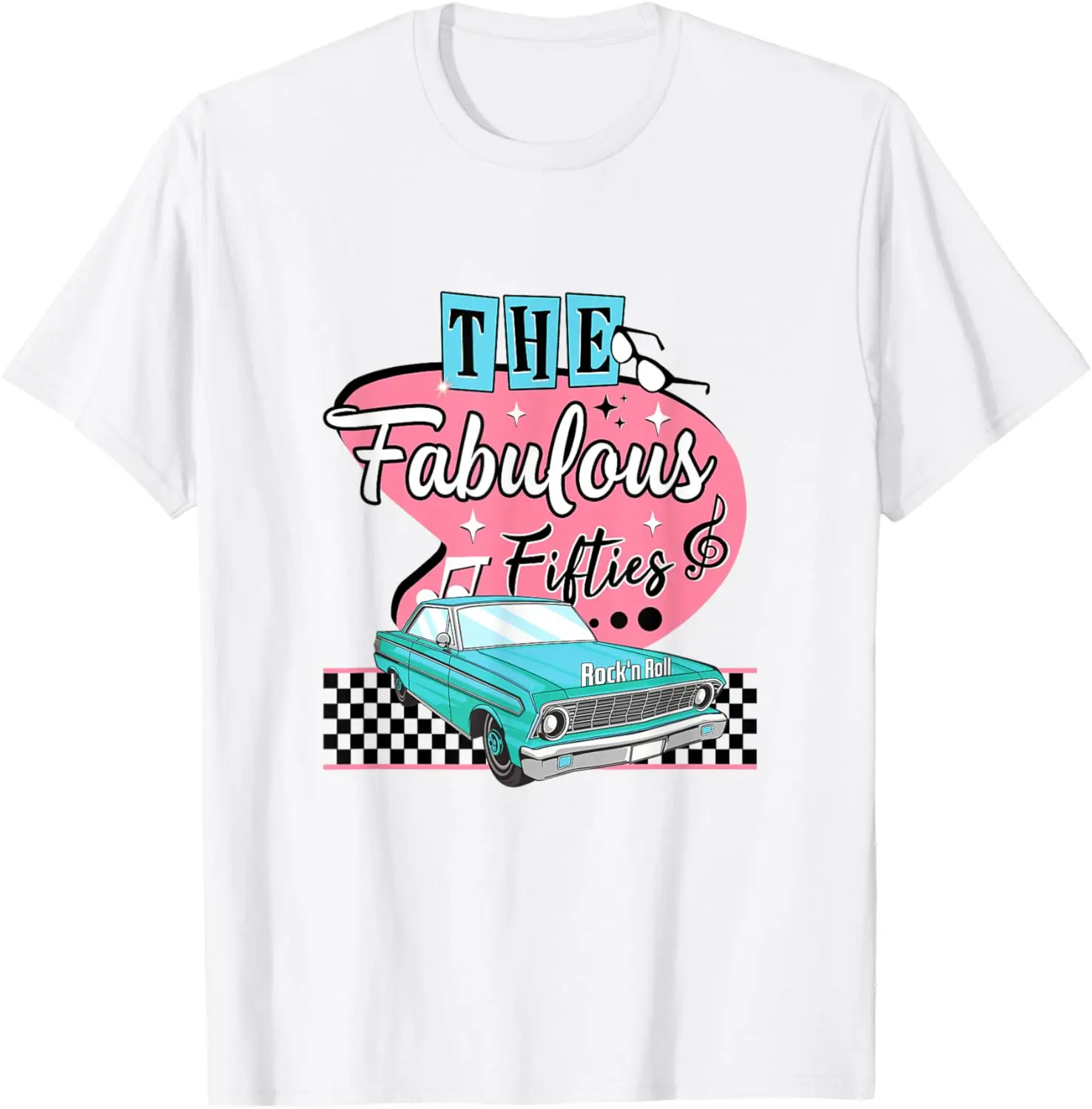 

The Fabulous Fifties Vintage 1950s Retro 50s Rock n Roll T-Shirt Motorcycle