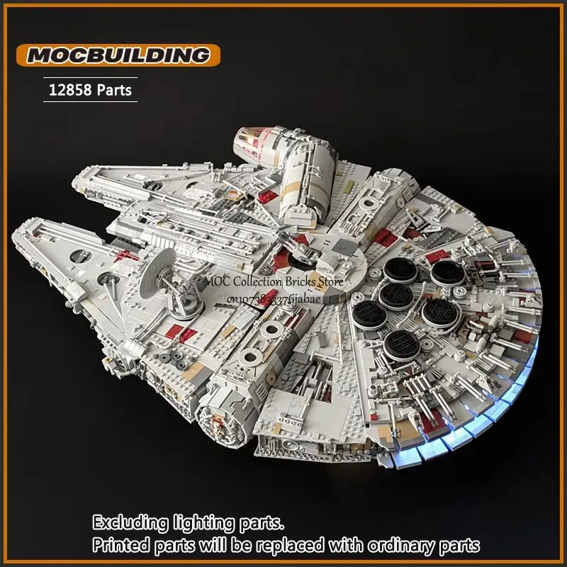 UCCS Spaceship MOC Building Blocks Starfighter Space Battle Technology Bricks Spacecraft Toys DIY Assembly Collection Xmas Gifts