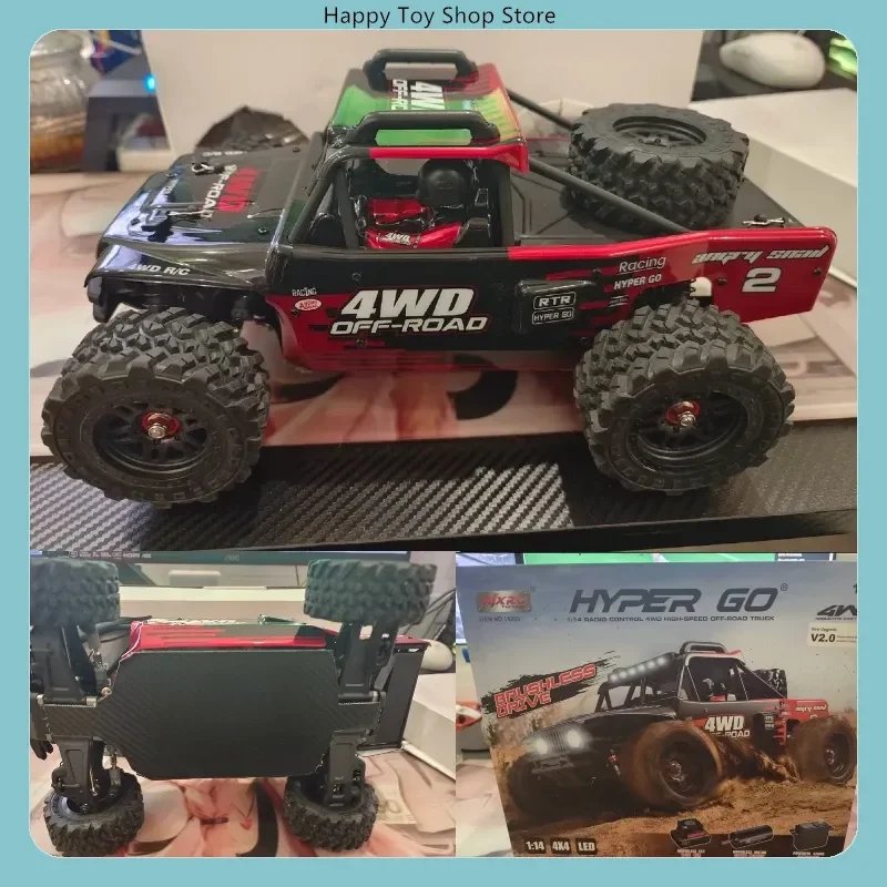 Professional RC Remote Control Car Model Hobby Gift MJX 14209 1:14 Brushless 4WD RC Desert Truck High‑Speed Off‑Road Buggy
