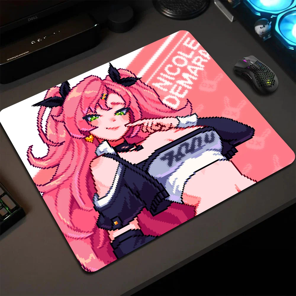 

Nicole Demara Zenless Zone Zero Mousepad Small LockEdge Mouse Pad For Gamers Computer Desk Pad Anti-slip Rubber