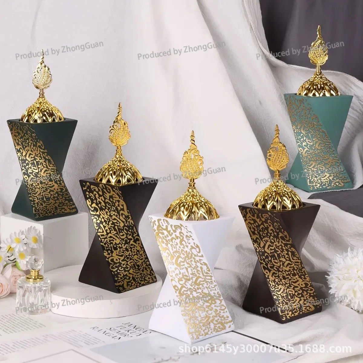 Resin Aromatherapy Burner - Unique Rotating Resin Craft Incense Holder
