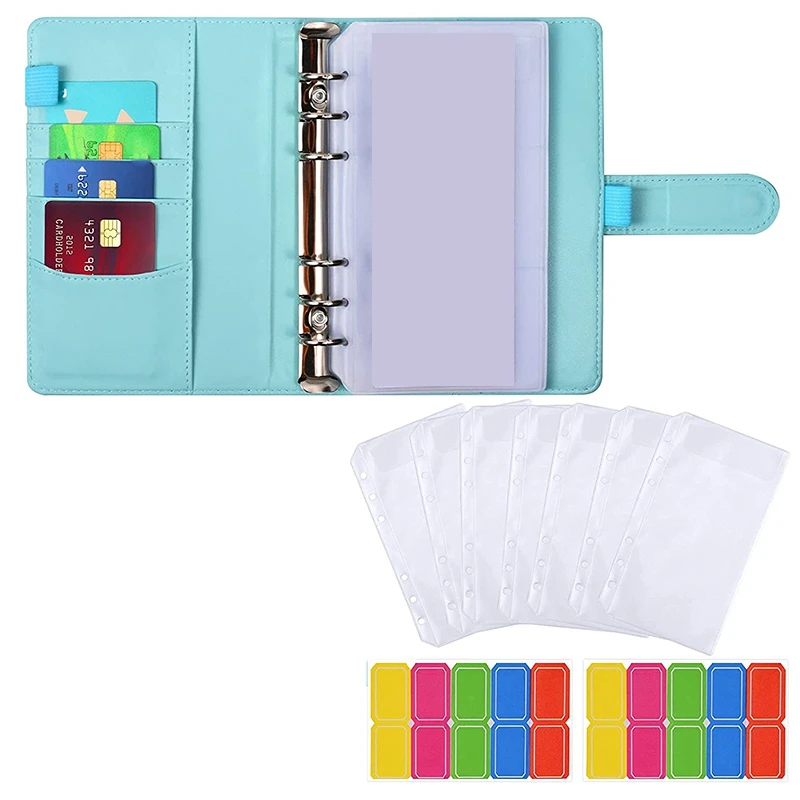 A6 Budget Binder with Zipper Envelopes-Money Organizer for Cash with 20 Cash Envelopes for Budgeting, Cash Binder
