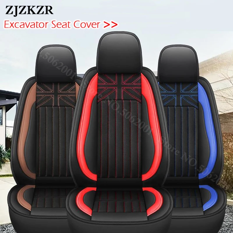 Universal Fit Excavator Seat Cover Breathable Anti-Slip Protective Cover for Komatsu Caterpillar Volvo Protective Accessories