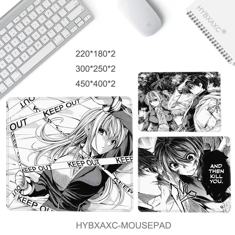 Yuuri Amagake Mouse Pad 40X45 Square Computer Accessories Office Game Table Mats Rubber Anti-slip Mousepads Small Decor Desk Pad