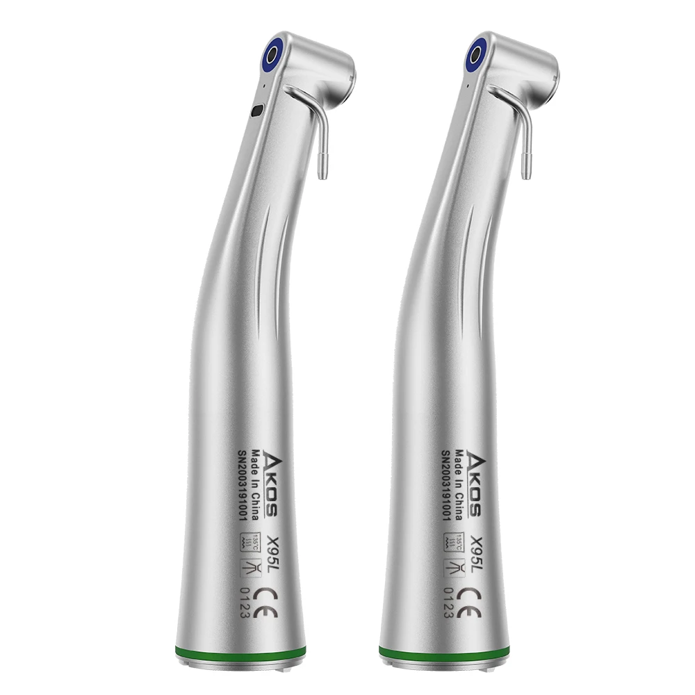 New Model 20:1 Reduction Low Speed Hand piece Contra Angle Handpiece X-SG20L With Led Fiber Optic For Dental Surgery Implant