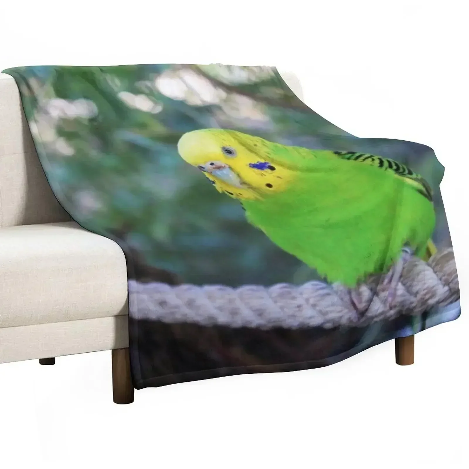 

Budgie Throw Blanket Warm Throw Blanket Gift for Anniversary