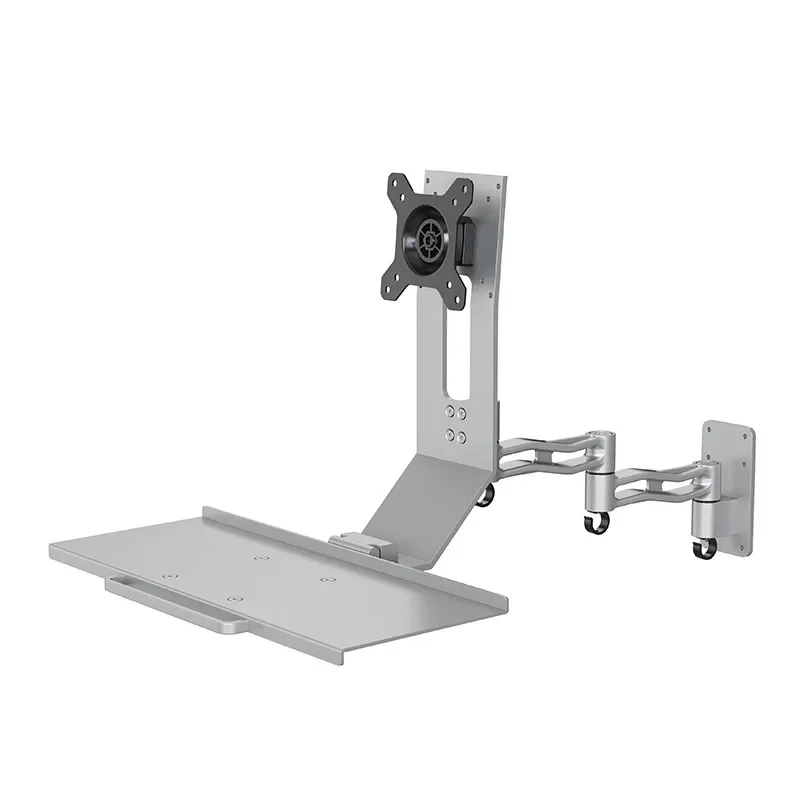 Computer monitor bracket, robotic arm, keyboard bracket, integrated wall telescopic rotating display bracket