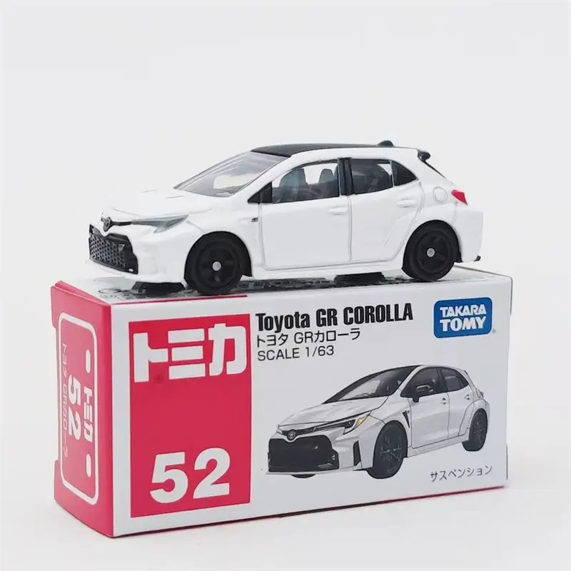 

TAKARA TOMY Tomica 1/63 Simulation Alloy Car Model No 52 Toyota GR Corolla Red White Box Kids Toy Gift
