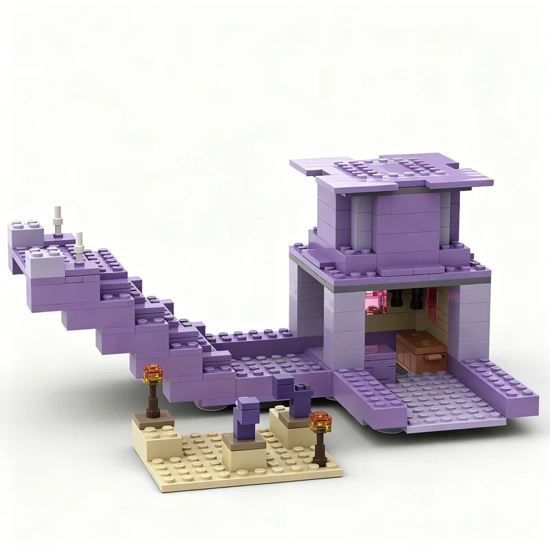 

260pcs MOC Stairs End Ship Alternate Build My World Model Building Blocks Construction Toy Christmas Gifts DIY Creative Idea