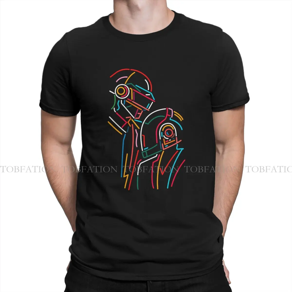 Daft Punk TShirt for Men Daft Humor Summer Sweatshirts T Shirt High Quality Trendy Loose