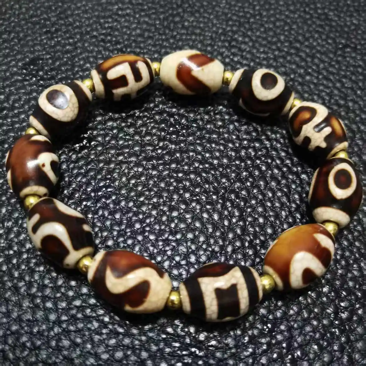 

Multiple Totems Dzi Beads Bracelet Natural Agate Ji Powerful Amulet Collectible Jewelry bracelets for women and men