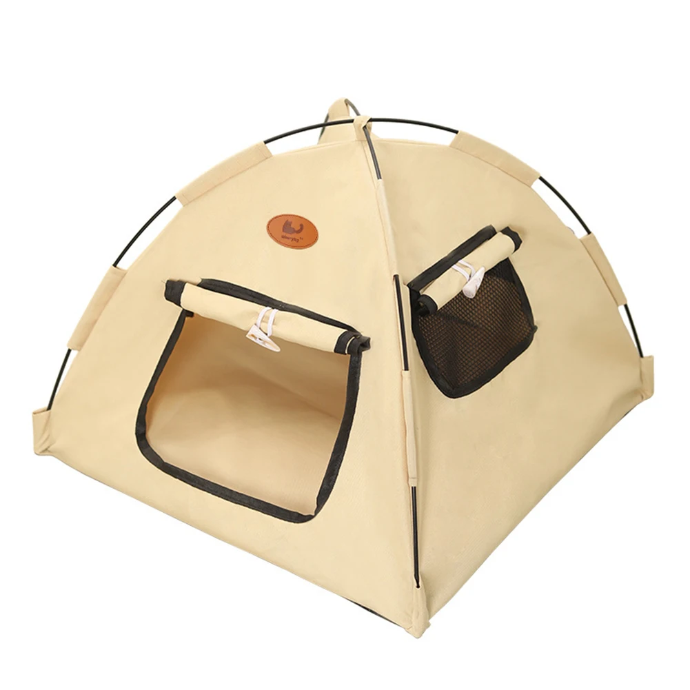 Camping Trip 40*40*38cm Breathable Cat Tent Camping Pet Tent Versatile Use Washable Fabric Waterproof Oxford Cloth