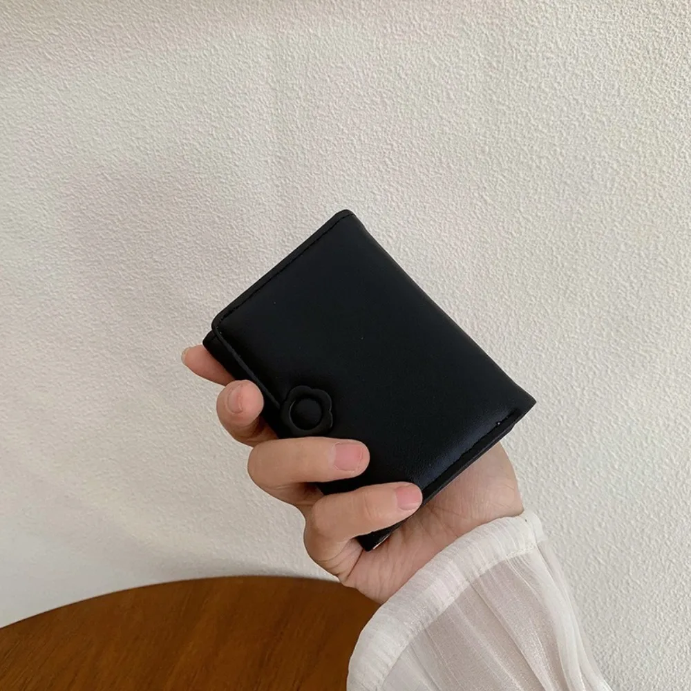 

Портативный короткий кошелек из искусственной кожи с цветочным принтом, многофункциональный складной кошелек для нескольких карт, сумка для банковских карт, кошелек для мелочи, держатель для карт, женский.