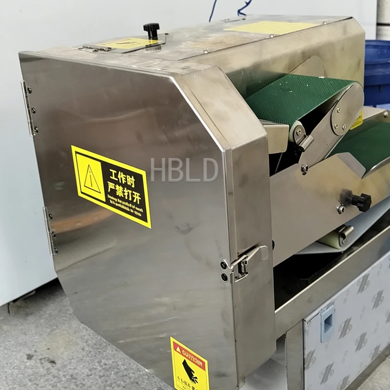 Electric Stainless Steel Kitchen Leaf Cutting Machine for Onion Celery Chili Circles Okra - Restaurant Grade Food Processor
