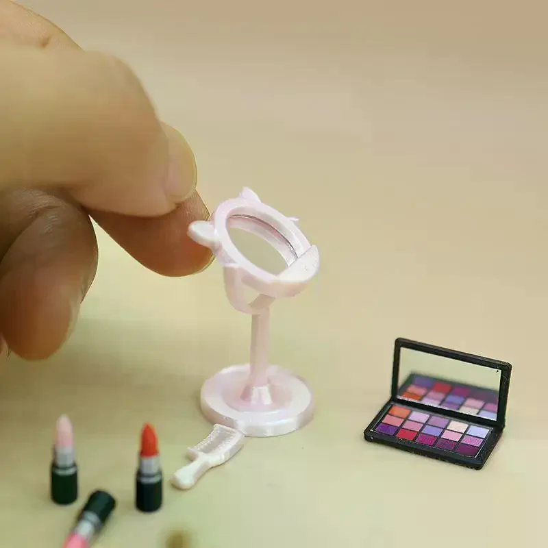 Pinceau de maquillage miniature simulé pour maison de poupée, cosmétique, accessoire pour poupée, jouets, 1 pièce