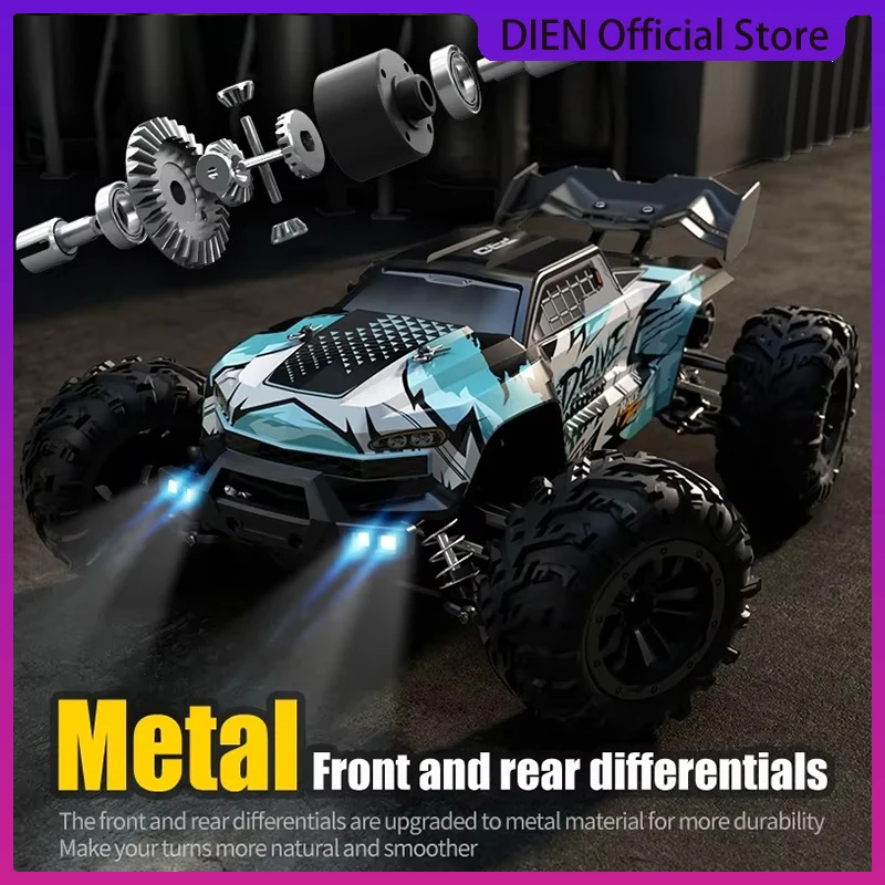 1:16 75KM/H o 50KM/H 4WD RC Auto con telecomando a LED Monster Truck Drift ad alta velocità per bambini Vs Wltoys 144001   Giocattoli