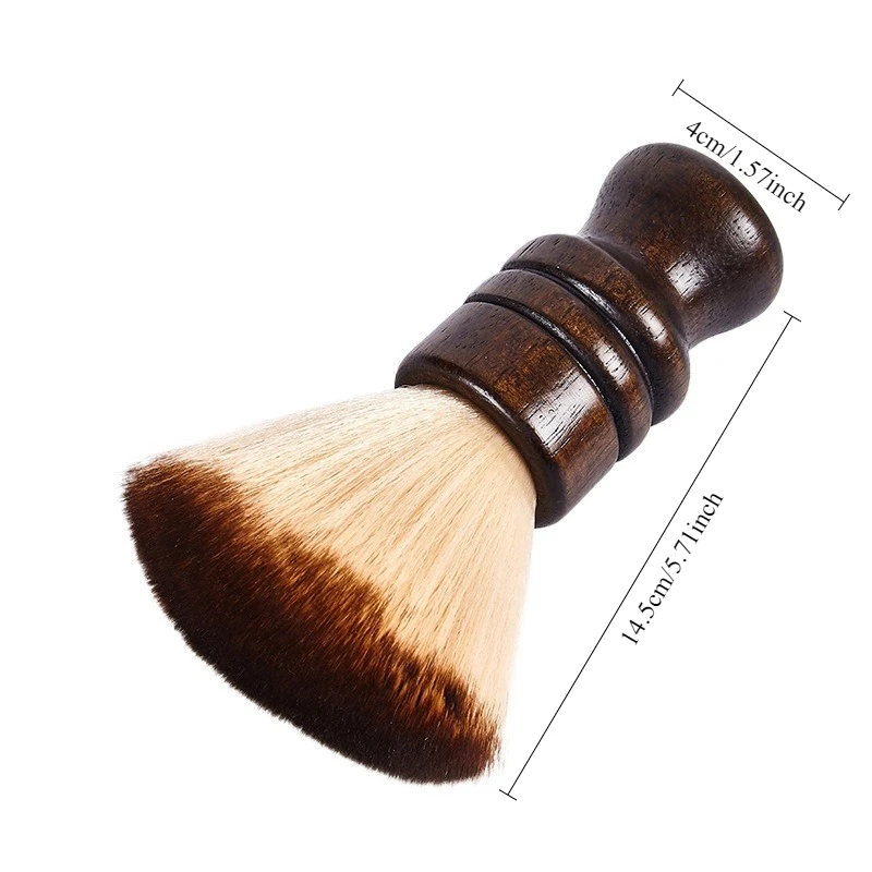 فرشاة حلاقة اللحية الخشبية الناعمة المصنوعة من النايلون للرجال